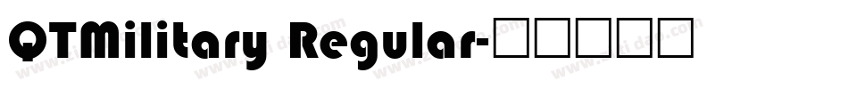 QTMilitary Regular字体转换